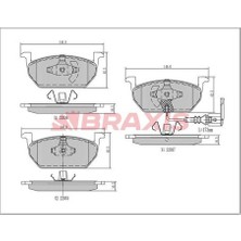 Braxis AA0458 Ön Fren Balatası Golf Vıı Leon Octavia 1.2 1.4 1.8 2.0tsı 1.6 2.0 Tdı 13- 5Q0698151C