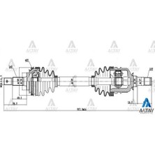 Maher 01950 Aks Komple Ön Corolla 88-02 AE92 AE101 AE111 Uzun Sağ Abs'li 48 Diş 4341020452