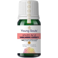 Young Souls Aromatherapy Anti-Age Essential Oil Blend Yaşlanma Karşıtı Uçucu Yağ Karışımı 10 ml