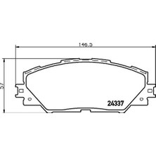 Ferodo FDB4136 Ön Fren Balatası Toyota Rav4 06-11 Corolla Auris 1.33 1.4 1.6 2006- 04465-02230