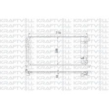 Kraftvoll 08060193 Klima Radyatörü (Kondanser) Lancer 03- MN151100