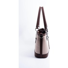 Silver & Polo Koyu Bej - Kahve SP1155 Kadın El Çantası