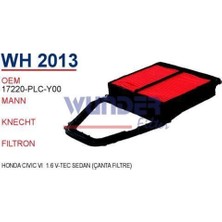 Wunder WH2013 Hava Filtresi Honda Civic Vı 1.6 V-Tec Sedan (Canta Filtre) MRMOEM-1082495