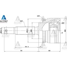 Maher 01744 Aks Kafası Diş Carisma 96-00 Abs'li 25X29X54 MR110031