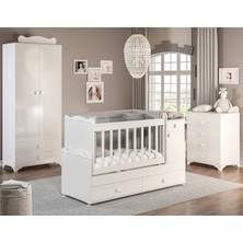 Patiko Bby 970 Babysun 2 Kapılı Bebek Odası Takımı Beyaz