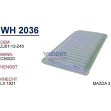Wunder WH2036 Hava Filtresi Mazda 2 Mazda 3 Demio 07- MRMOEM-1082534