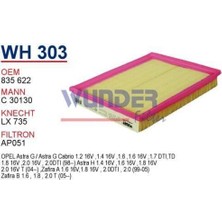 Wunder WH303 Hava Filtresi Astra F-G 98-04 C30130 FN0163 MRMOEM-1082896