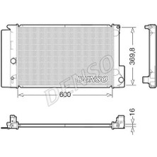 Denso DRM50126 Radyatör Auris-Avensis-Corolla-Verso Mekanik Al Pl Brz 600X378X16 164000D400