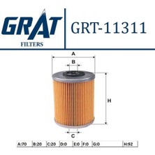 Grat 11311 Mazot Filtresi Espace Iv 2.2 G9T Laguna I 2.2 G8T Megane Iı Scenic Iı 1.9 F9Q Master 2.8 S8U S9W 7701476463