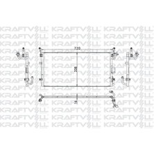 Kraftvoll 08060203 Klima Radyatörü (Kondanser) Sonata Vı 2.4ı 98- 9760638003