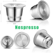 Pengfushop4 Turuncu Tarzı Icafilas Gıda Sınıfı Paslanmaz Çelik Yeniden Kullanılabilir Kapsül Nespresso Maker Için Kalıcı Kahve Pod Tutucu Kek Stencils Kahve Elek (Yurt Dışından)