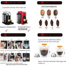 Pengfushop4 Vertuo Stili I Cafilas Nespresso Vertuo Paslanmaz Çelik Pod Filtre Kahve Fincanı Için Yeniden Kullanılabilir Kahve Kapsülü (Yurt Dışından)