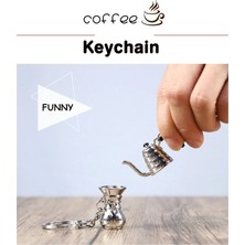 Pengfushop4 Mor Tarzı Kahve Anahtarlık Latte Toz Çekiç Dipsiz Saplı Cafe Bar Küçük Kolye Hatıra Yaratıcı Kahve Espresso Aksesuarları Hediyeler (Yurt Dışından)