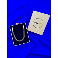 Italyan Ezme Altın Sarısı (Gold) Paslanmaz Çelik Kolye 45CM