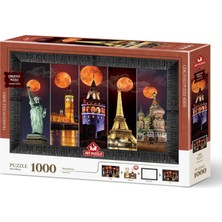 Art Puzzle Kanlı Ay 1000 Parça Çerçeveli Puzzle