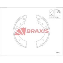 Braxis AC0142 Fren Balatası Arka Kampana Civic V 91-95 Civic Vı 95-01 Civic Vıı 01-05 Hr-V 98-Logo 99-02 (200X36) 43153SA6305