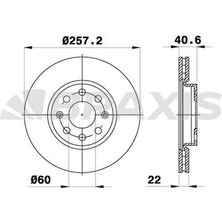 Braxis AE0007 Ön Fren Disk Aynası Opel Adam Corsa 1.4l 1.2ı 569065