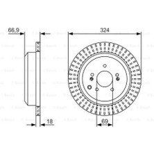 Bosch 0986479V10 Fren Diski 584113J500