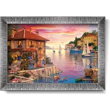 Art Puzzle Akdeniz Limanı  1000 Parça Çerçeveli Puzzle