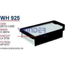 Wunder WH925 Hava Filtresi Hyundai I-20 C26014 FN0127 x MRMOEM-1084158