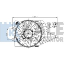 Kale 013501002 Fan Motoru Davlumbazlı Linea 1.3 Nac 51785219