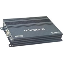 Navigold AKR-3000 4kanal Profesyonel Stereo Oto Amfi Anfi 3000WAT 2ohm 4X90W Rms -4ohm 4X60W Rms