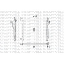 Kraftvoll 08060050 Klima Radyatör (Kondanser) Kia Picanto 2008-(390X335X17) 9760607500