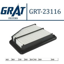 Grat 23116 Hava Filtresi Honda Civic 12-1.6-1.8 V-Tec 17220R1AA01