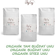 Organic Windy Valley Buğday Unları Yerli Üretim Seti   Buğday unu,Tam Buğday unu,Siyez unu( 3 Kg)