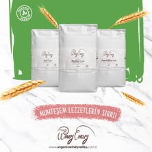 Organic Windy Valley Buğday Unları Yerli Üretim Seti   Buğday unu,Tam Buğday unu,Siyez unu( 3 Kg)