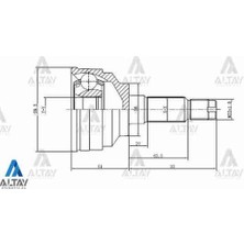 Maher 01720 Aks Kafası Diş 626 88-92 2.0 26X56X25 G03325600D