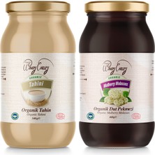 Organic Windy Valley Dut Pekmezi & Organic Windy Valley Tahin   Katkısız Şeker ilavesiz(Dut Pekmezi460gr /Tahin 300gr)