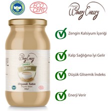 Organic Windy Valley Tahin Yerli susam Gluten içermez Sertifikalı İlave yağ içermez  (300 gr)