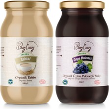 Organic Windy Valley Üzüm Pekmezi(460 gr) & Organic Windy Valley Tahin (300gr)  Katkısız Şeker İlavesiz