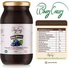 Organic Windy Valley Üzüm Pekmezi Soğuk Sıkım Katkısız Şeker ilavesiz  (460gr)