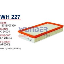 Wunder WH227 Hava Filtresi Bmw 1-3 116D 120D 320D 420D FN3810 MRMOEM-1082852