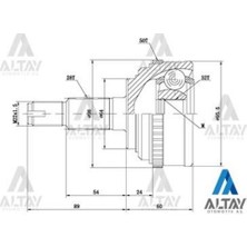 Maher 01730 Aks Kafası Diş Accord 98 Abs'li 28X64X32 44014S1AE00