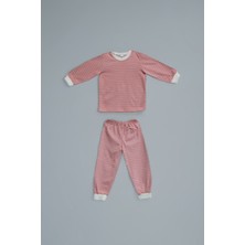 Baby Class Kız Çocuk  Pamuklu Uzun Kollu Pijama Takımı Line 7-8 Yaş