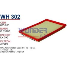 Wunder WH302 Hava Filtresi Astra F C3167 1 FN4306 MRMOEM-1082894
