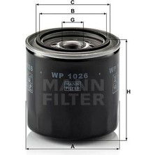 Mann WP1026 Yağ Filtresi Toyota Avensis Corolla 99-03 D4D FN1233