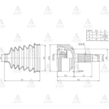 Maher 01731 Aks Kafası Diş Accord 03-08 2.2 Dizel 28X34X63 44014SEFE00