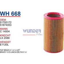Wunder WH668 Hava Filtresi Alfa Romeo 4c 1.8-4c Spider 1.8 Tbı MRMOEM-1083559