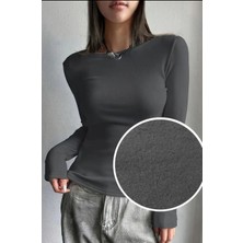 Içi Polarlı Slim Fit Uzun Kollu Body