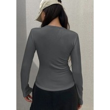 Içi Polarlı Slim Fit Uzun Kollu Body