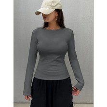 Içi Polarlı Slim Fit Uzun Kollu Body