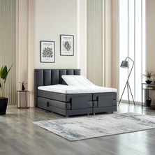 Unimet Nera Elektrikli Motorlu Hareketli Kumandalı Tek Kişilik Karyola+Başlık+Yatak Set