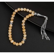 Sertifikalı Sitrin Doğal Taş Tesbih Aaa Kalite