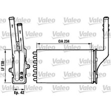 Valeo 812016 Kalorifer Radyatörü P106 Sxo Valeo Tipi 96- 6448.72
