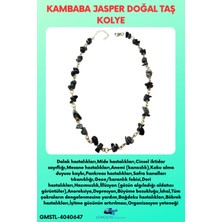 Sertifikalı Kambaba Jasper Doğal Taş Özel Tasarım Kolye Aaa Kalite