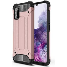 ZORE Galaxy A02S Kılıf Crash Silikon Kapak-Rose Gold